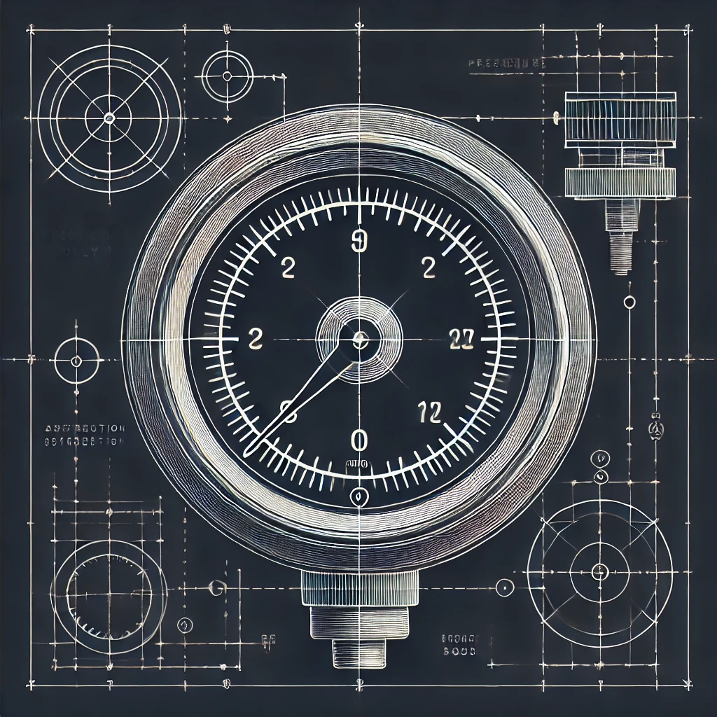 Pressure gauge monitoring metrics